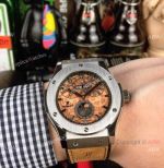 New Copy Hublot Classic Fusion Perpetual Calendar Men Watch SS Brown Dial